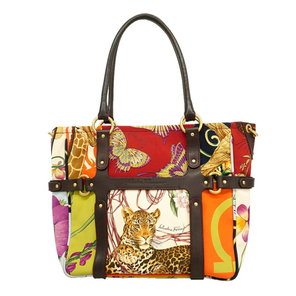 SALVATORE FERRAGAMO Handbags - Salvatore Ferragamo Nylon Multicolor Tote Bag for Women P3422434
